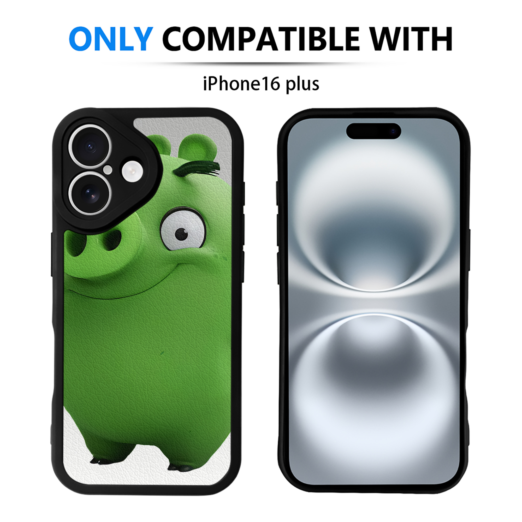 （画像用） Angry Birds アングリーバード 【iPhone 16シリーズ対応】シリコンスマホケース（レザー調） 材質：シリコン